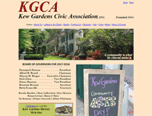 Tablet Screenshot of kewgardenscivic.org